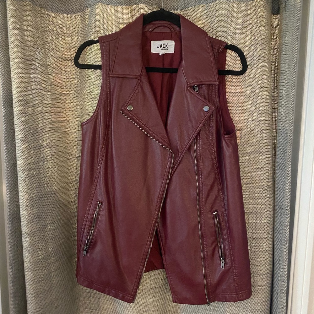 Jack by BB Dakota Burgundy Vest